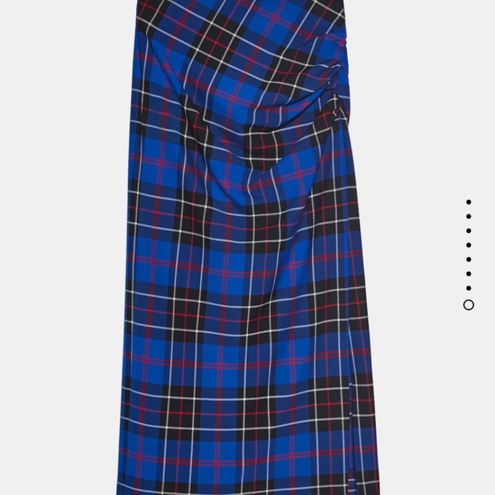 Plaid midi skirt - Picture 4 of 8